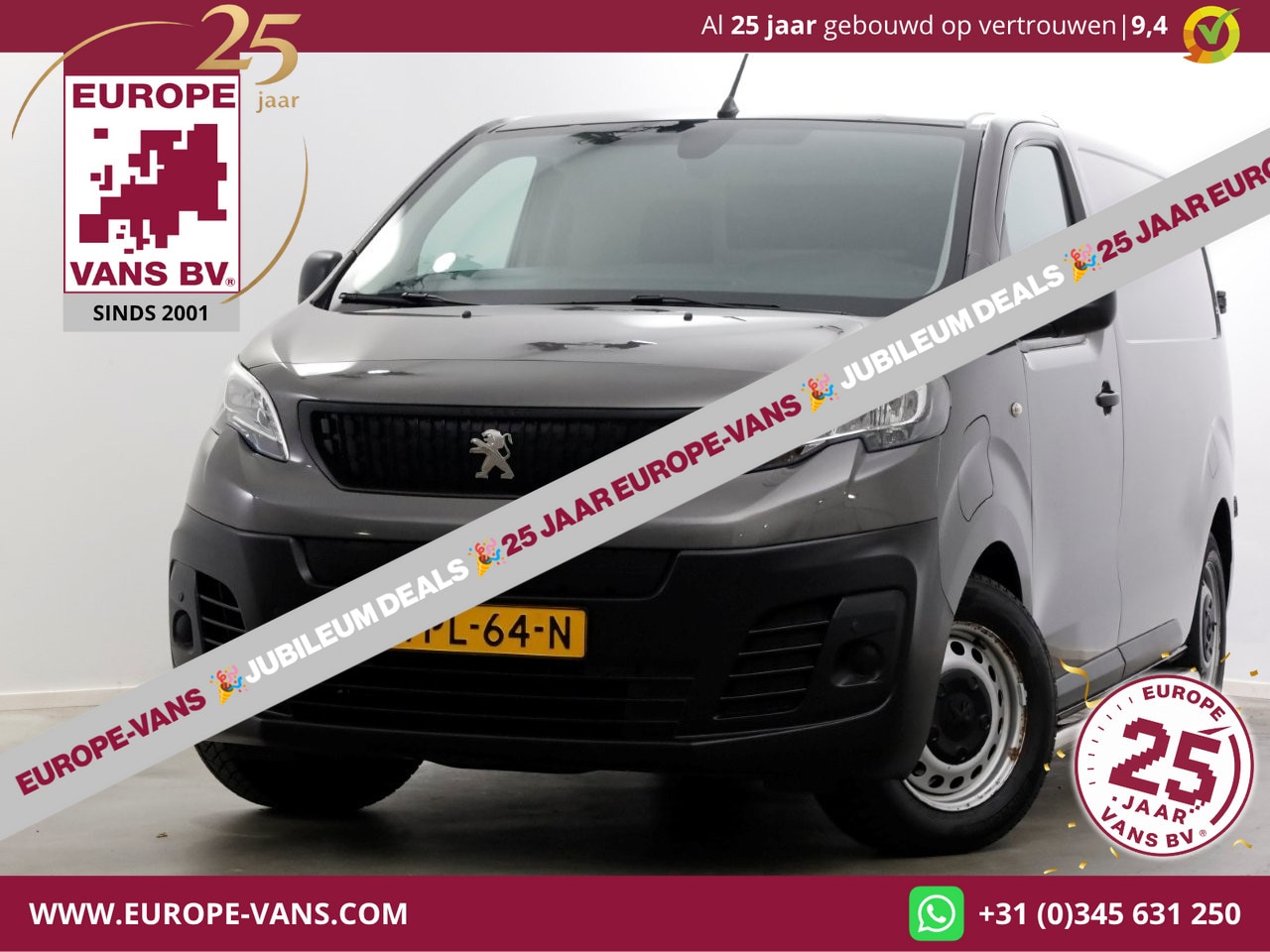 Peugeot e-Expert - L2H1 Standard Premium 75 kWh 100% Elektrisch Snellader WLTP 315km SOH 93% 05-2022 - AutoWereld.nl