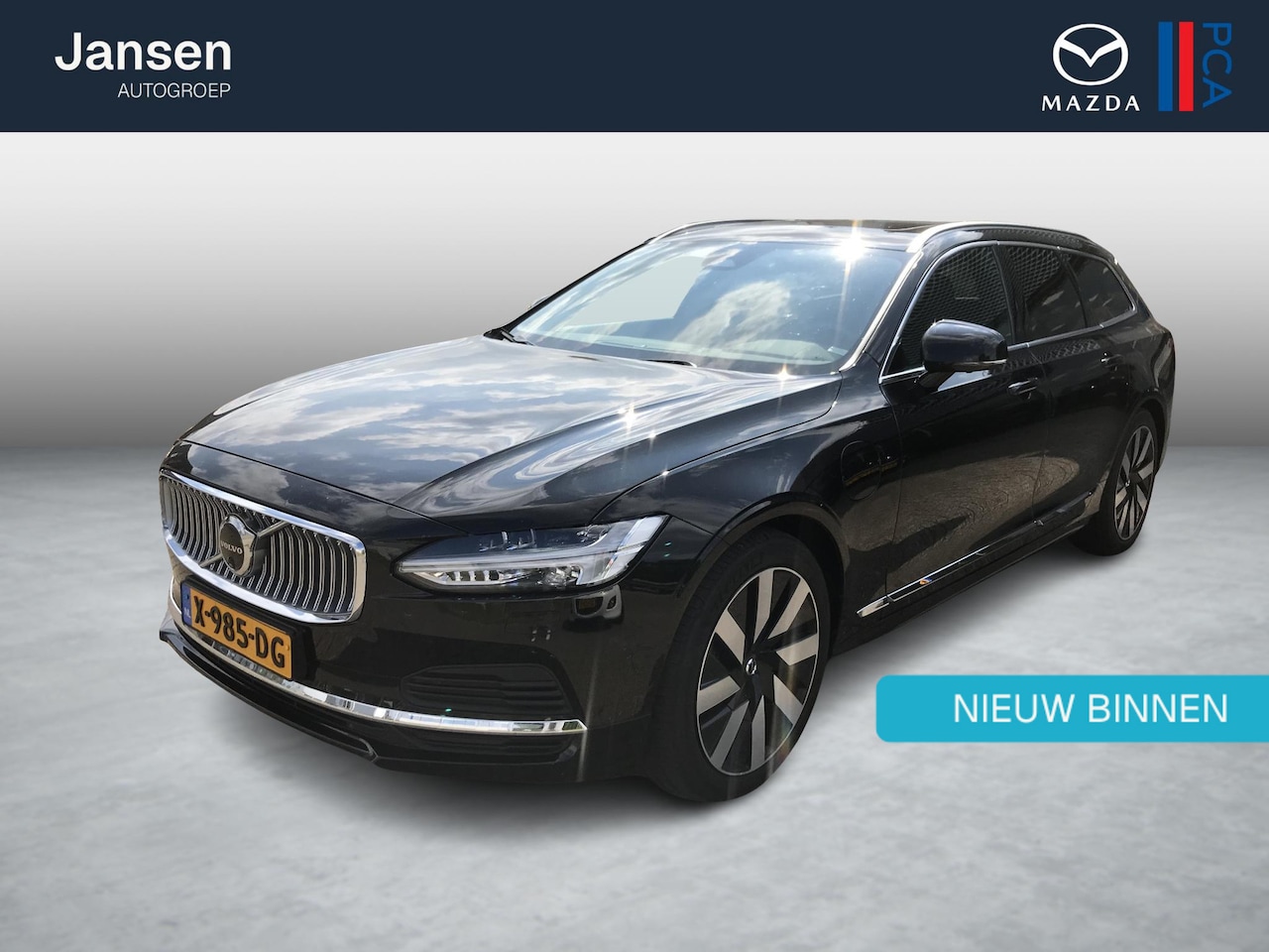 Volvo V90 - 2.0 T8 Plug-in hybrid AWD Plus Bright , 455 PK, 85 KM Range, Automaat, Trekhaak, 19 Inch L - AutoWereld.nl