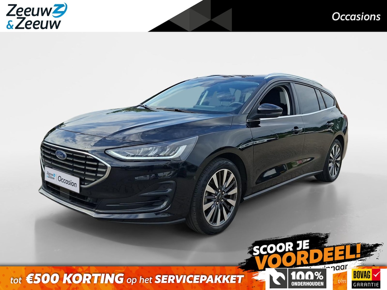Ford Focus Wagon - 1.0 EcoBoost Hybrid Titanium X | Dealeronderhouden | Stoel- stuur en voorruitverwarming | - AutoWereld.nl