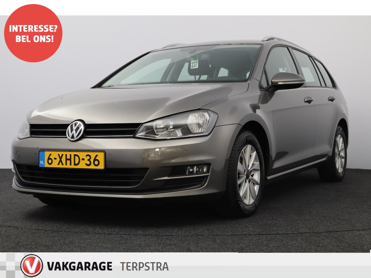 Volkswagen Golf Variant - 1.6 TDI Comfortline /D-Riem Verv. 207.000KM! /Trekhaak! /Navi /Climat /Cruise /Elek. pakke - AutoWereld.nl
