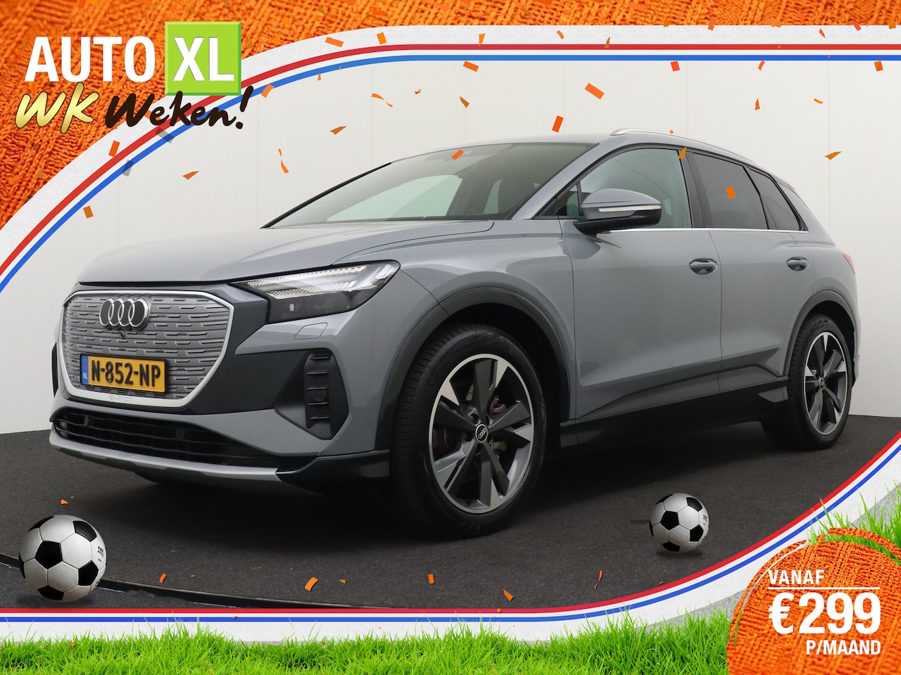 Audi Q4 e-tron - 40 Launch edition Advanced 77 kWh (SOH 95%) Trekhaak Cruise Carplay - AutoWereld.nl