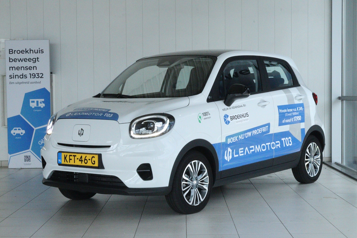 Leapmotor T03 - Design 37.3 kWh | TEST HEM NU | Adapt. Cruise | Panoramadak | Camera | Dodehoekdetectie | - AutoWereld.nl