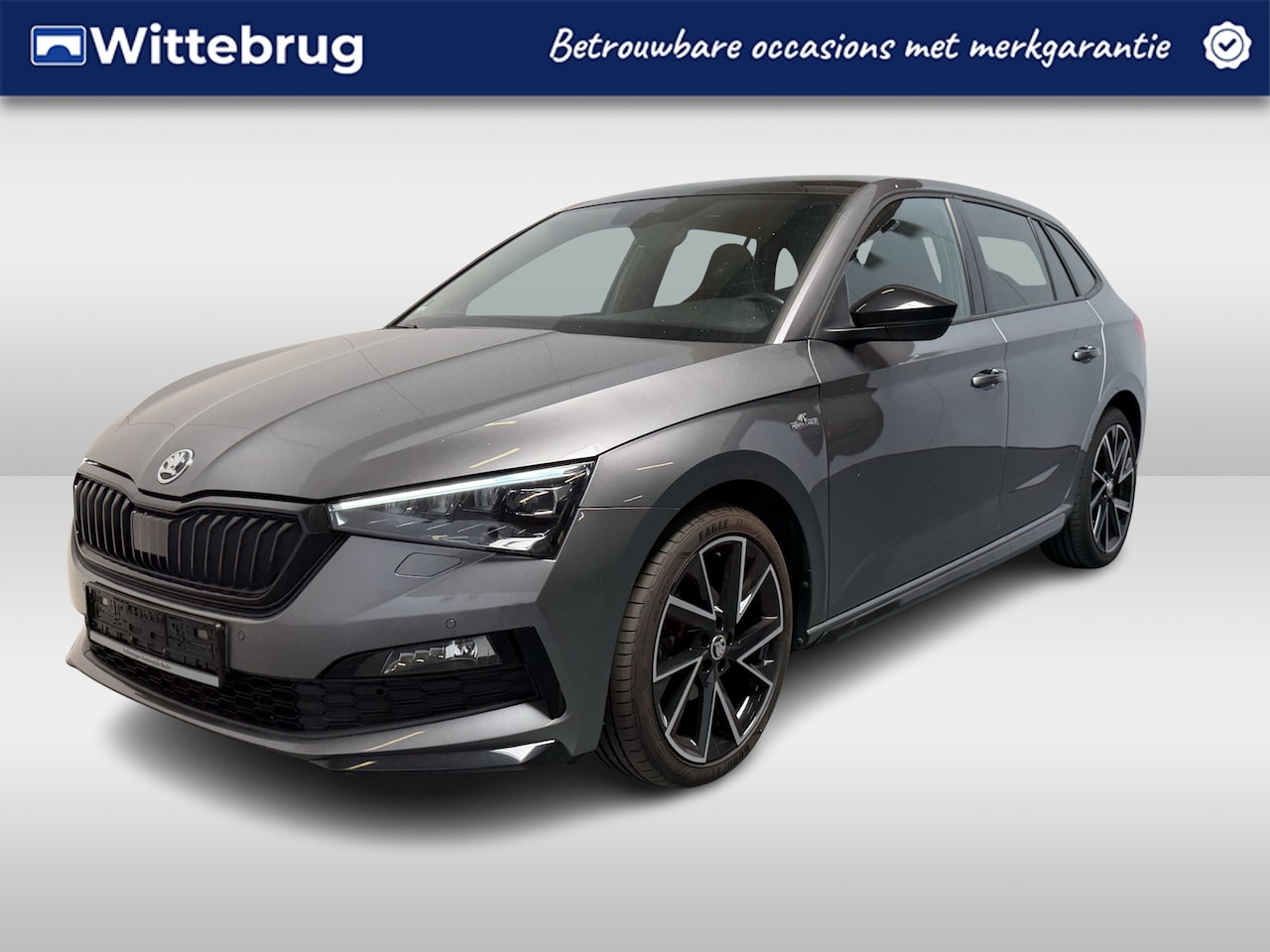 Skoda Scala - 1.0 TSI Monte Carlo / AUTOMAAT/ PANO/ CAMERA/ PARK. SENSOREN/ LED/ CRUISE/ STOELVERWARM./ - AutoWereld.nl