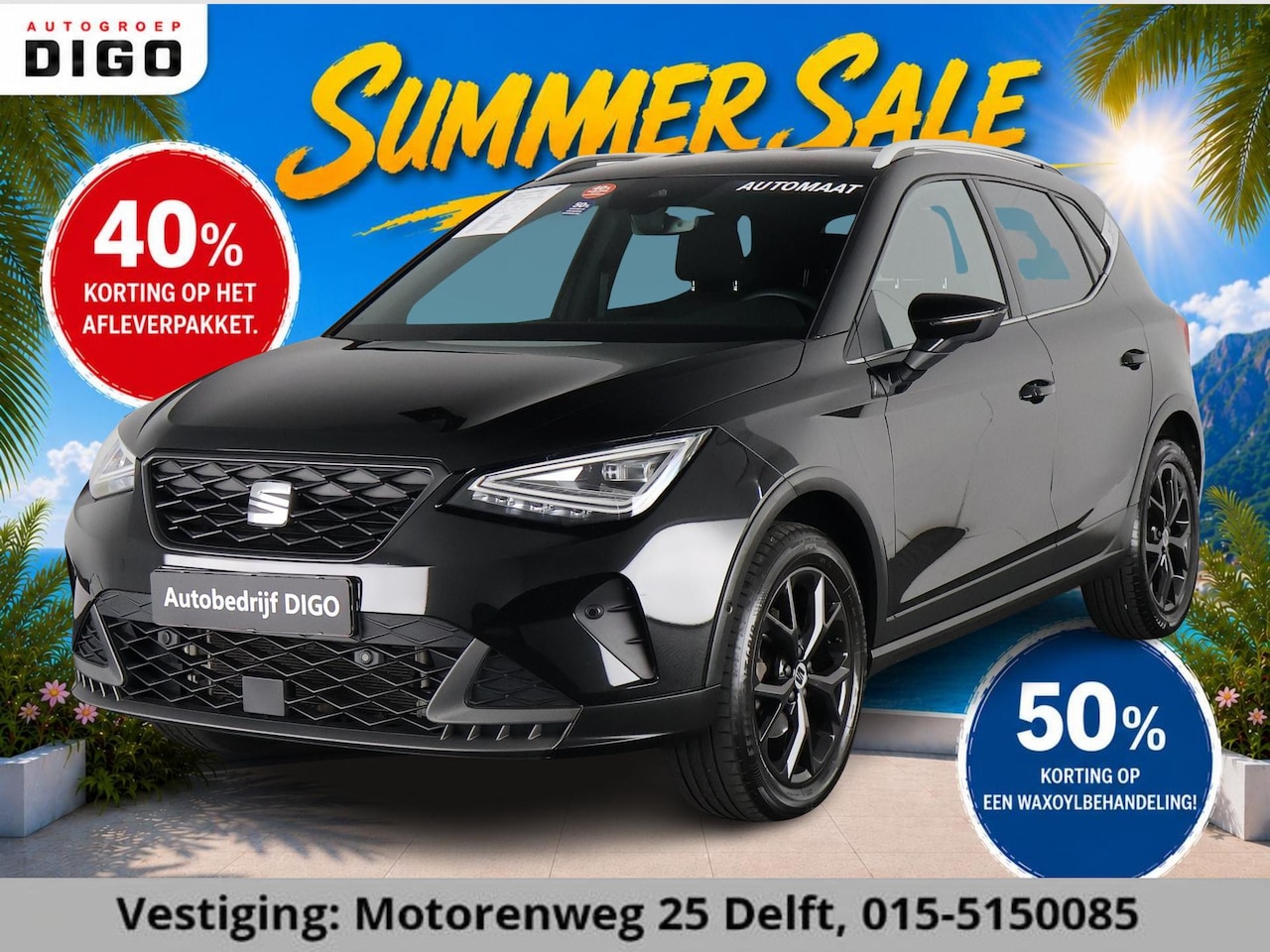 SEAT Arona - 1.0 TSI FR BUSINESS AUTOMAAT GARANTIE 5-2034* . APPLE CARPLAY & ANDRIOD AUTO . PARKEERSENS - AutoWereld.nl