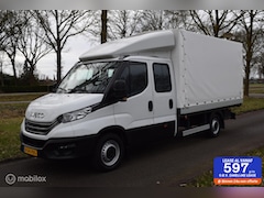 Iveco Daily - 35S18D 3.0 180pk |Open Laadbak met huif | Dubbele Cabine | wb410 DC