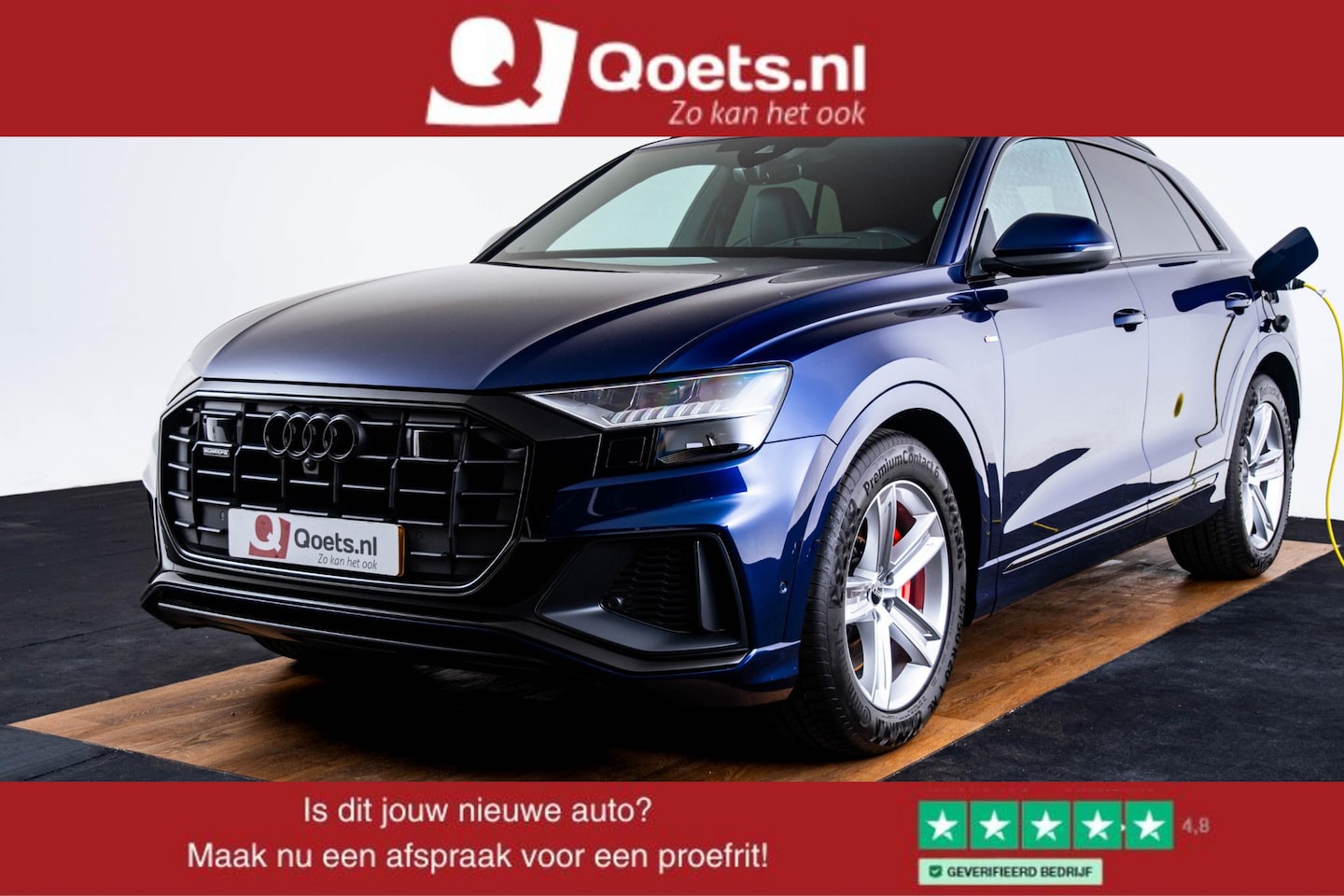 Audi Q8 - 55 TFSI e quattro Pro Line S S line Sportpakket - B&O - Head up - Adaptive air suspension - AutoWereld.nl
