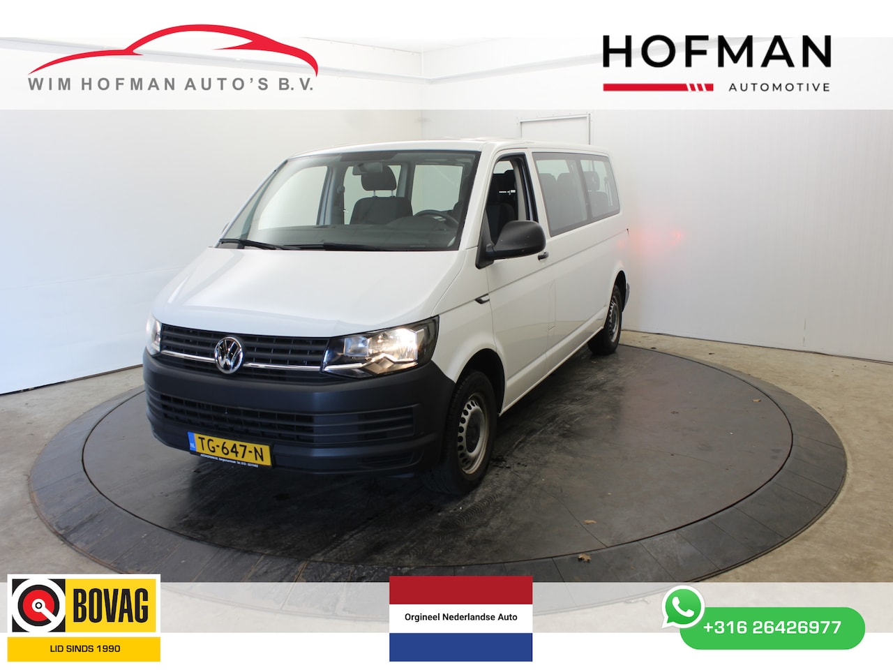 Volkswagen Transporter Kombi - 2.0 TDI L2H1 9 Pers 2+2+2+3 BPM Vrij excl btw - AutoWereld.nl
