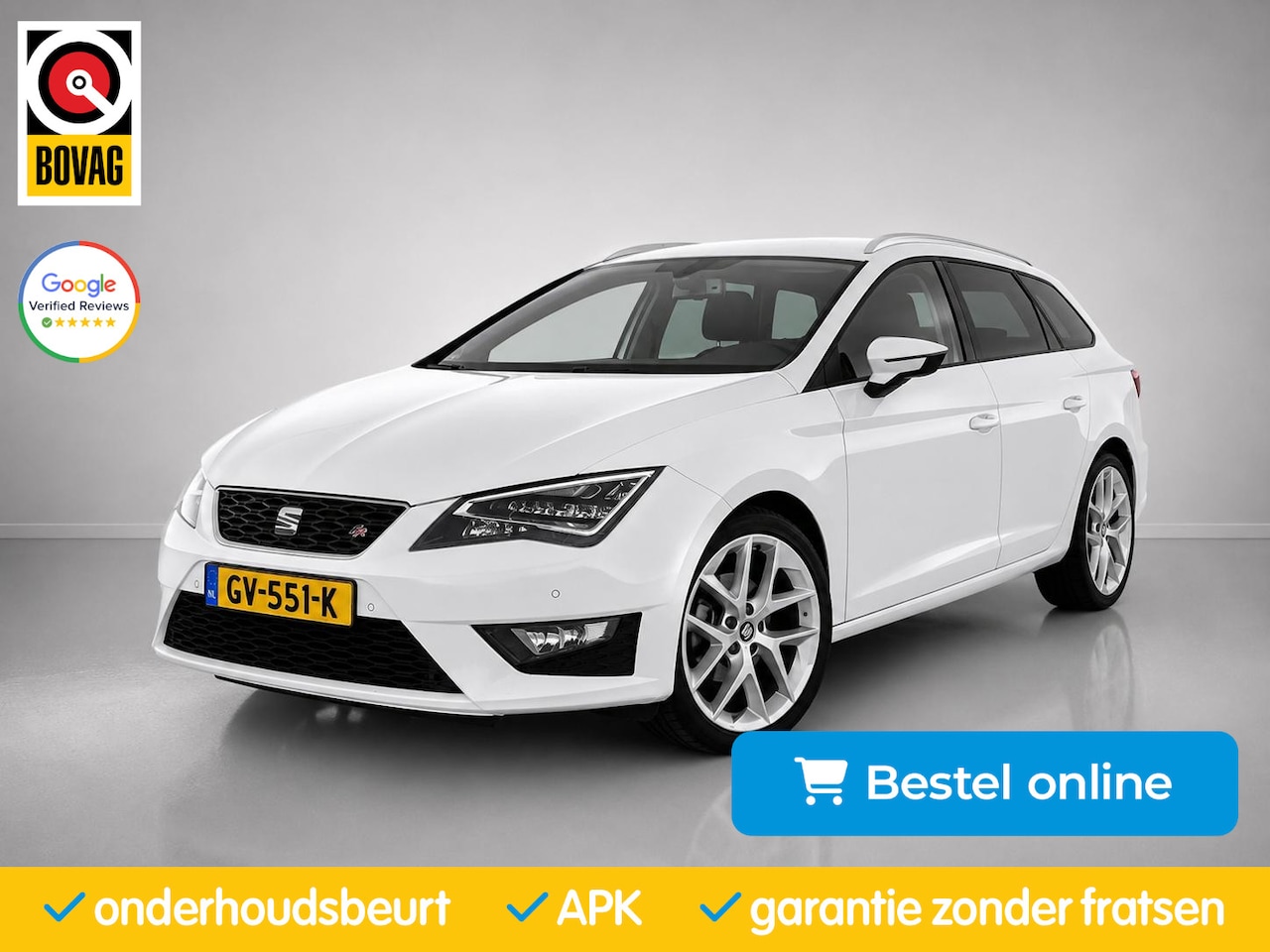 SEAT Leon ST - 1.4 TSI ACT FR| CruiseControl|Navi|Bluetooth|SportStoelen|Led|PDC| Dynamic - AutoWereld.nl
