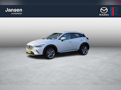 Mazda CX-3 - 2.0 SkyActiv-G 120 GT-Luxury , Automaat, Trekhaak, Bruin Leder, Cruise, PDC, Camera, LKA,