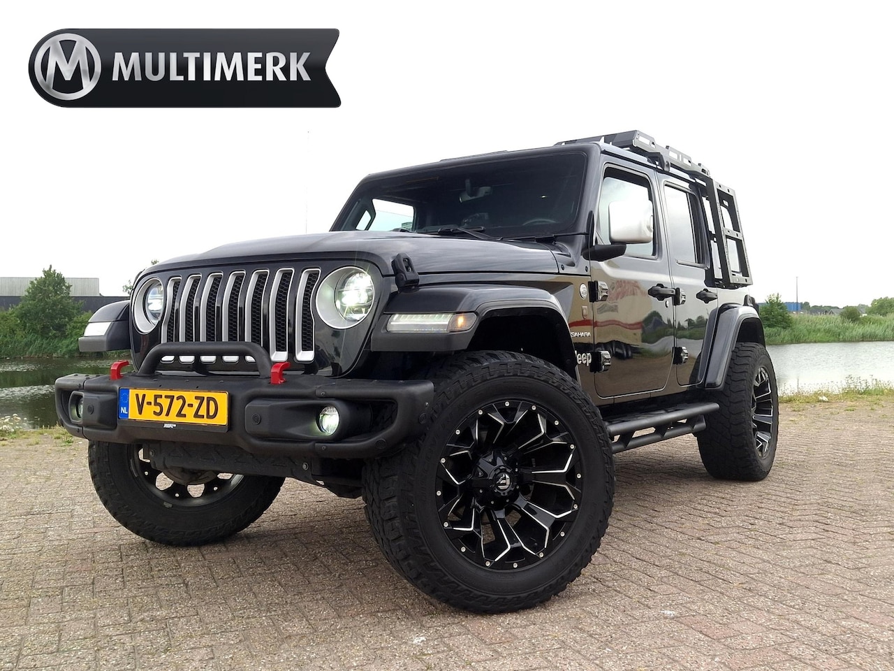 Jeep Wrangler - 2.2D Sahara | GRIJS KENTEKEN | 4x4 | VOL OPTIES | TARGA DAK | DAKREK | LED - AutoWereld.nl