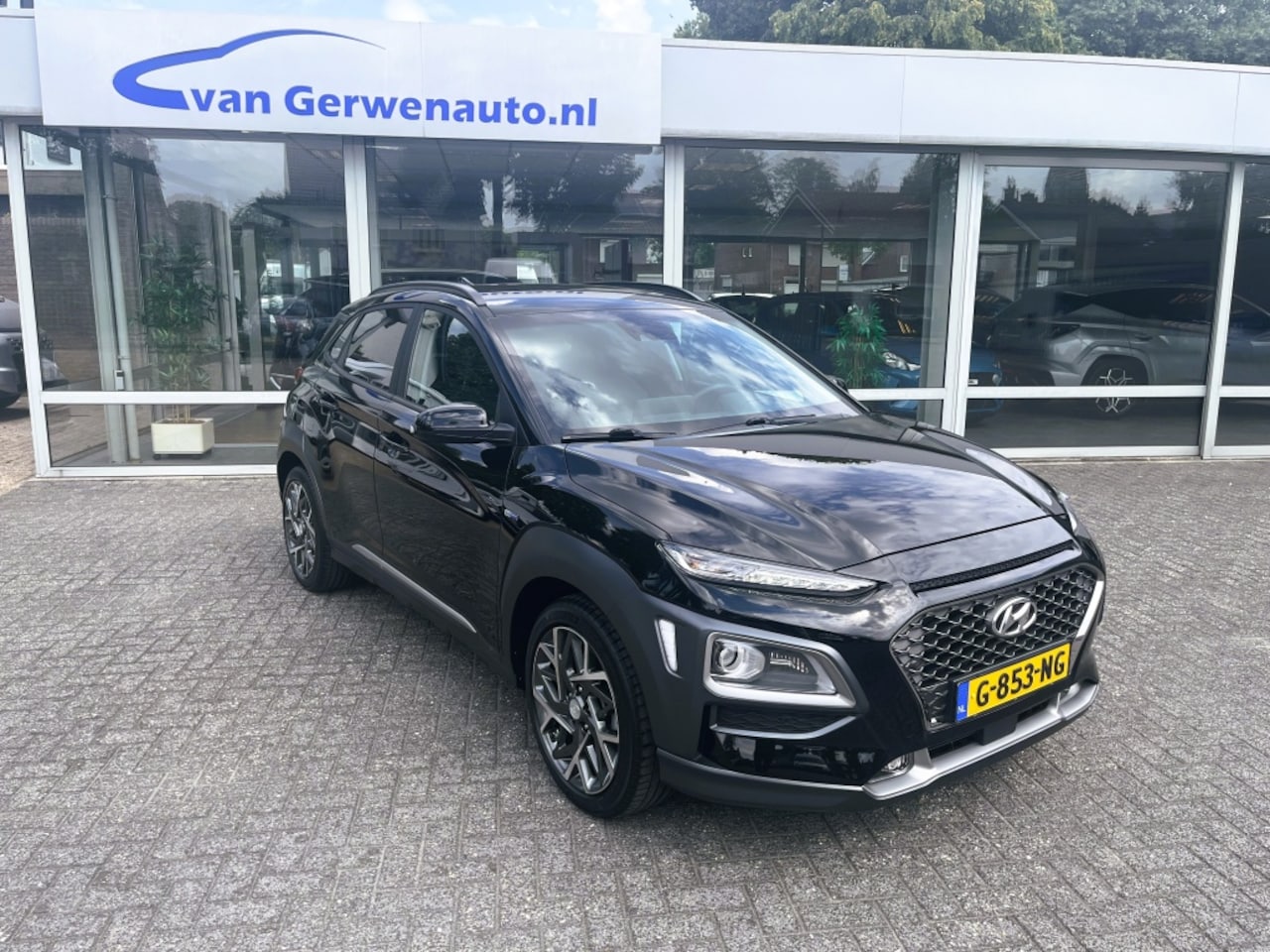 Hyundai Kona - 1.6 GDI HEV Premium | Head up | Leer | NL auto - AutoWereld.nl