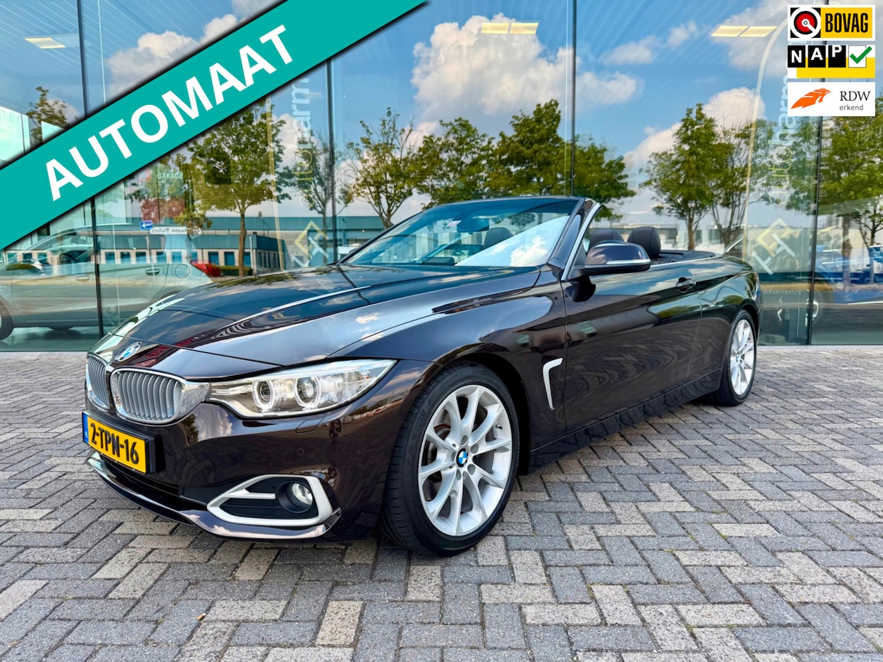 BMW 4-serie Cabrio - 428i High Executive Modern-Line, NAP, KeyLess, Leer - AutoWereld.nl