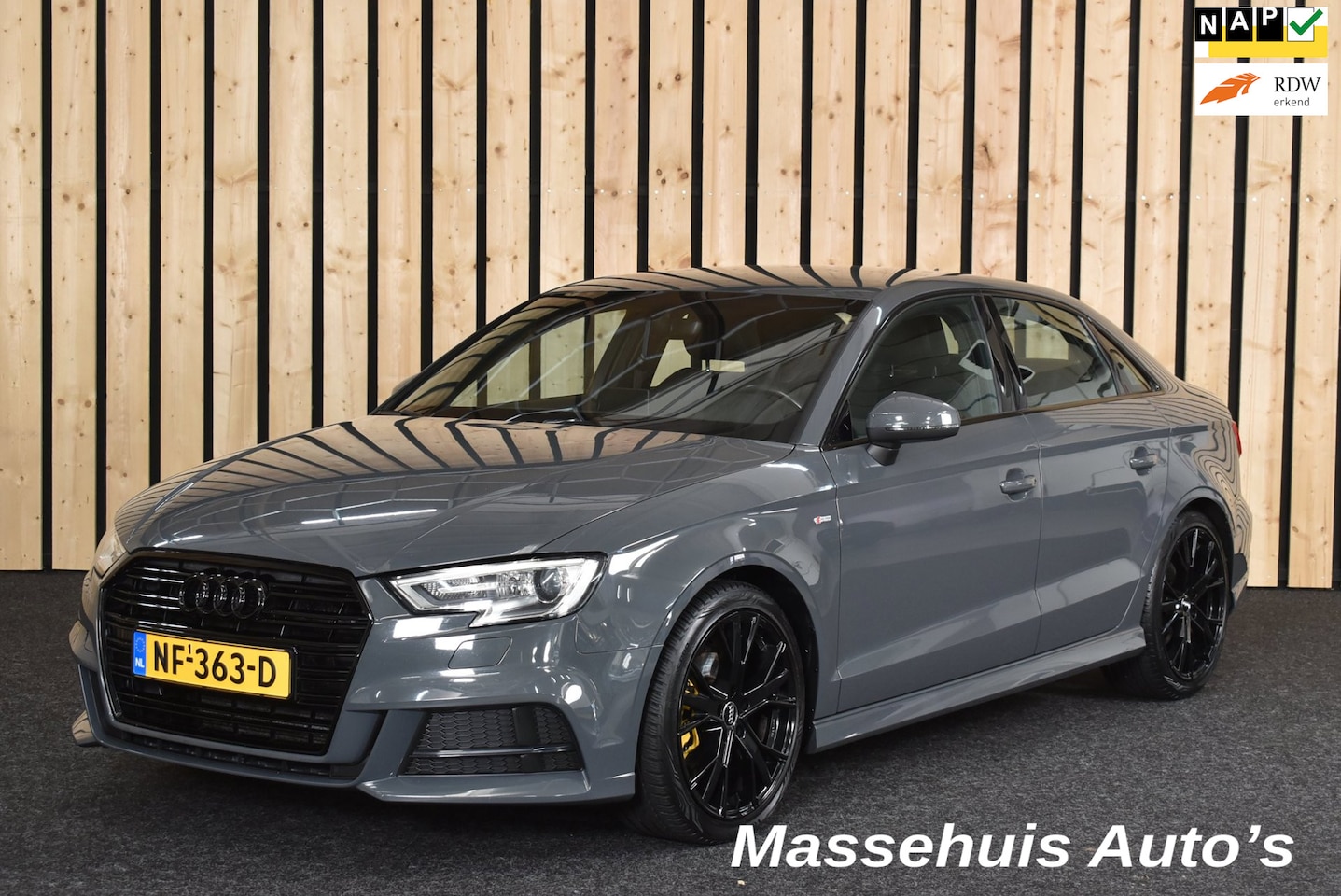 Audi A3 Limousine - 1.0 TFSI Sport Pro Line S 134dkm Nano Grey Trekhaak 2e eig. 18" Nwe APK - AutoWereld.nl