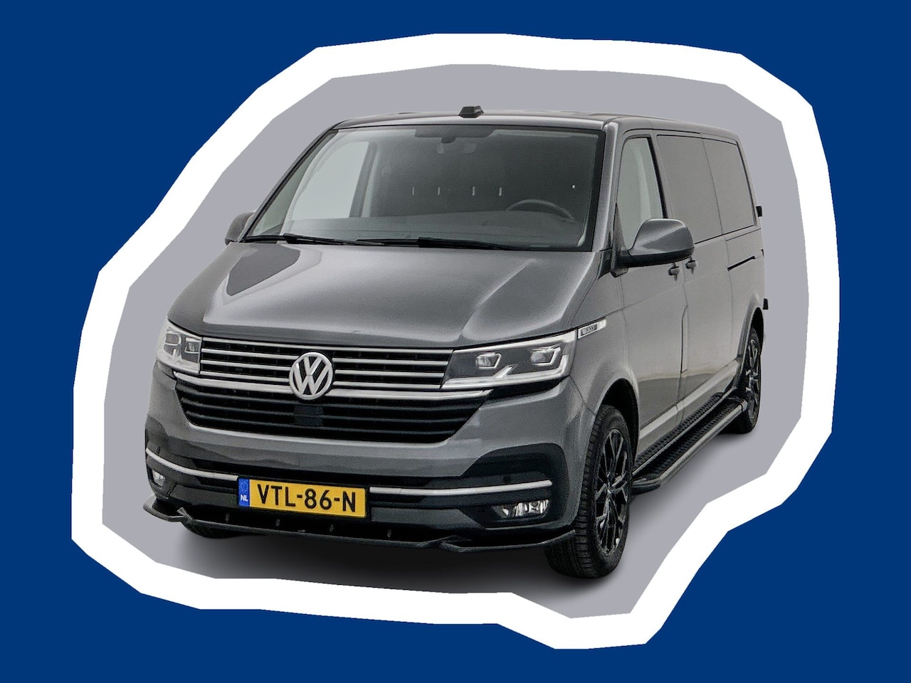 Volkswagen Transporter - 2.0 TDI L2 30 Bulli Virtual cockpit Schuifdeur L+R Navigatie Trekhaak Adaptieve cruise con - AutoWereld.nl