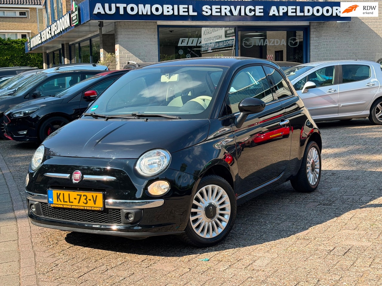 Fiat 500 - 1.2 Lounge *AIRCO*SPORTSTOEL*LM.VELG*MF-STUUR*BLUE-ME*USB,AANSL*BOEKJES - AutoWereld.nl