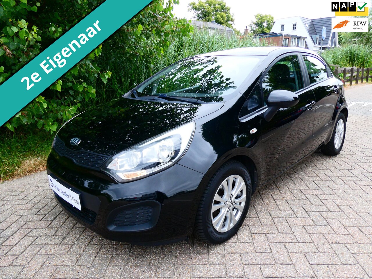 Kia Rio - 1.2 CVVT 86pk 2e eig. 5-deurs Airco Navi Historie Zuinig A-Label - AutoWereld.nl