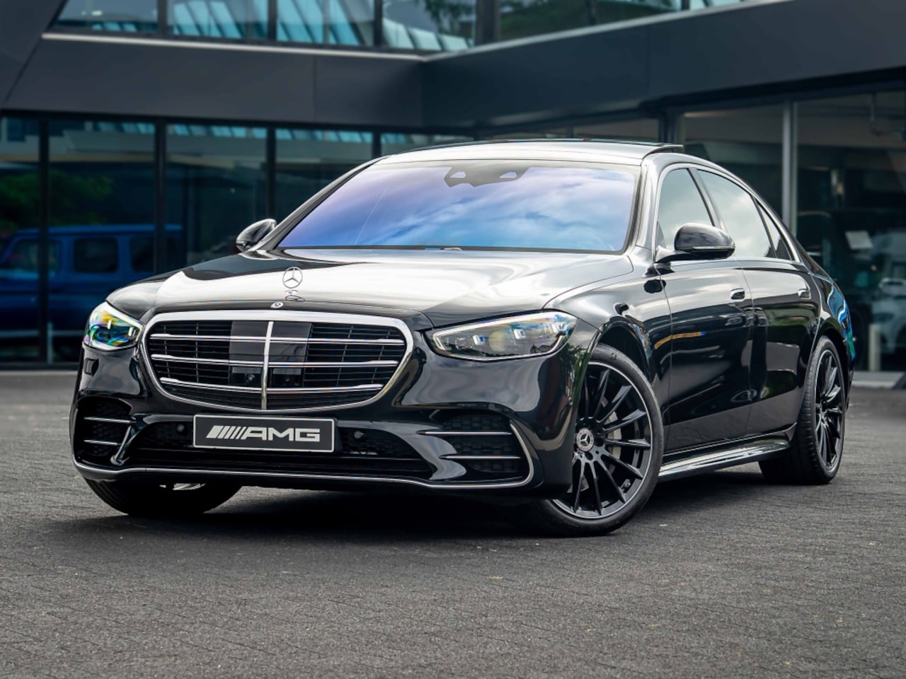 Mercedes-Benz S-klasse - S 450 4MATIC Lang AMG Line | 4X massage | Exclusief pakket | Chauffeurpakket - AutoWereld.nl