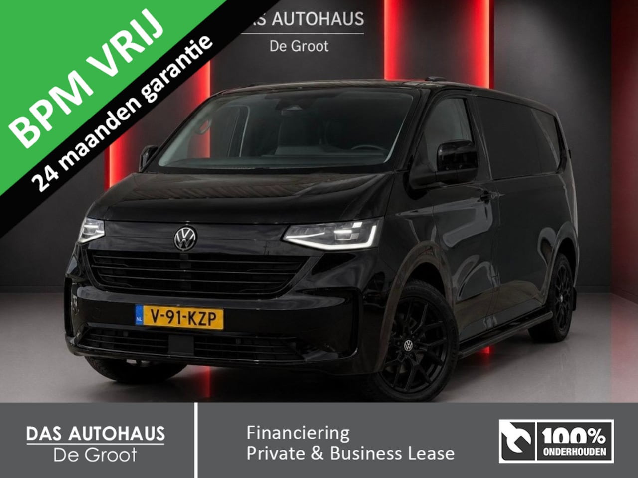 Volkswagen Transporter - 2.0 TDI 170pk L2 Bulli Black Style DC 5p. | Trekhaak - AutoWereld.nl