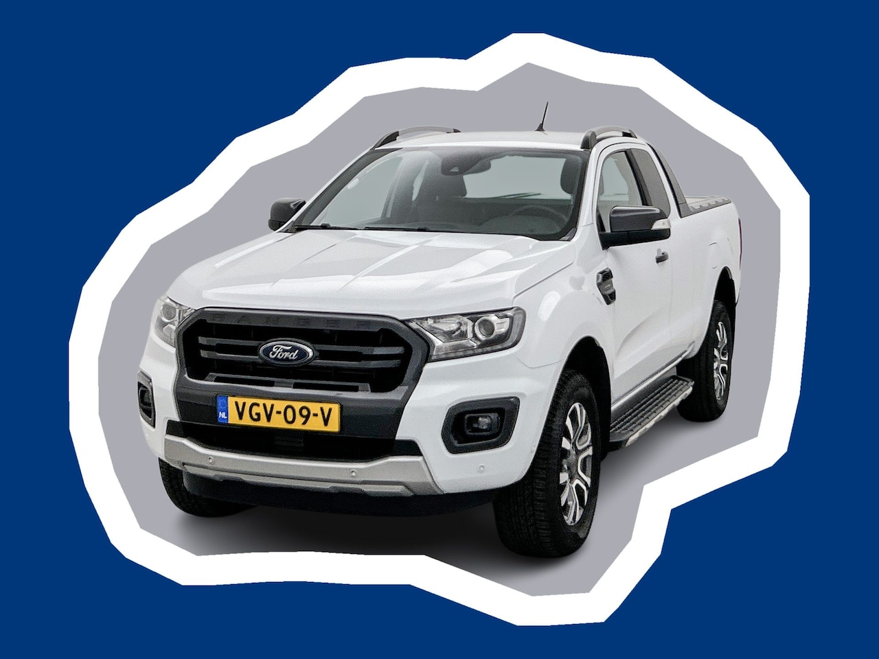Ford Ranger - 2.0 EcoBlue Wildtrak Supercab Leder 213PK 3500kg trekhaak Roll-cover Adaptieve cruise cont - AutoWereld.nl