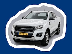 Ford Ranger - 2.0 EcoBlue Wildtrak Supercab Leder 213PK 3500kg trekhaak Roll-cover Adaptieve cruise cont