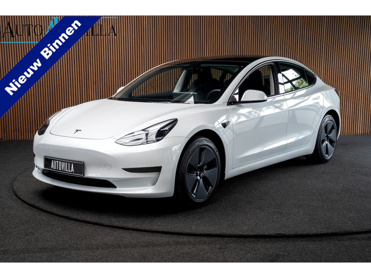 Tesla Model 3 - RWD SOH: 95,5% Panodak Leer 360° ACC Climate Stuur- & Stoelverwarming voor & achter LM vel - AutoWereld.nl