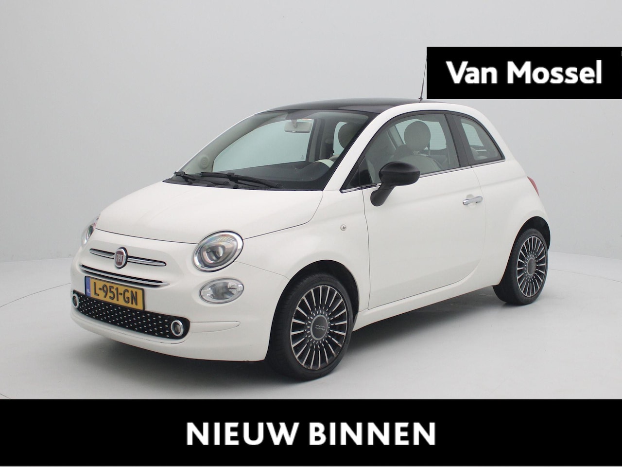 Fiat 500 - 1.2 Lounge | Climate control | Panoramadak | 16" Lichtmetalen velgen - AutoWereld.nl