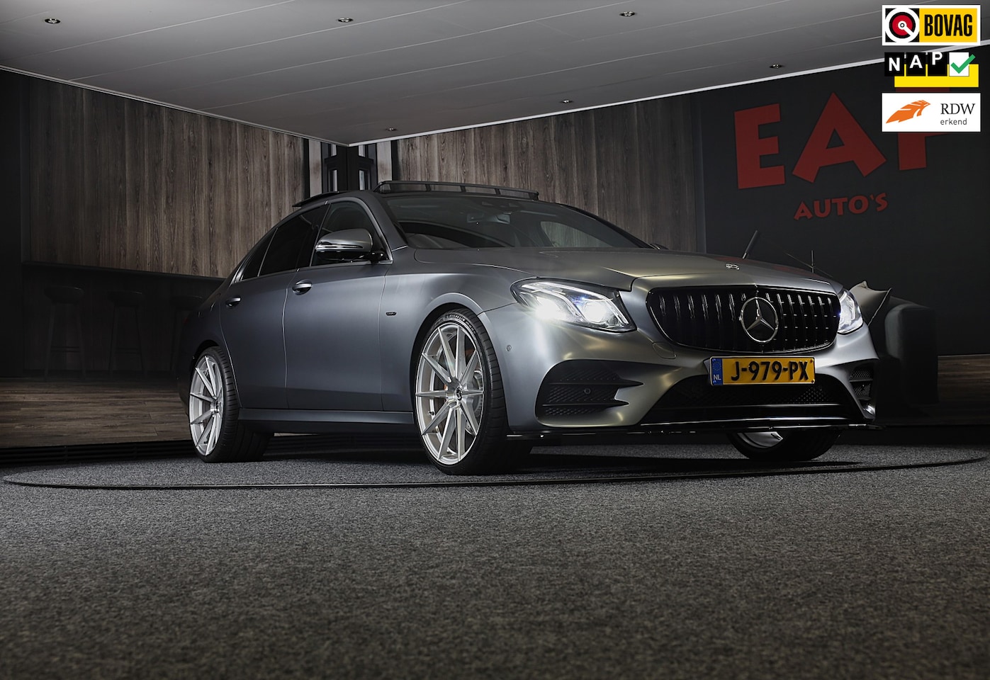 Mercedes-Benz E-klasse - 200 AMG Line / Aut / Leder / Burmester / Memory / Elek Stoelen / Dig Cockpit / Open Pano / - AutoWereld.nl