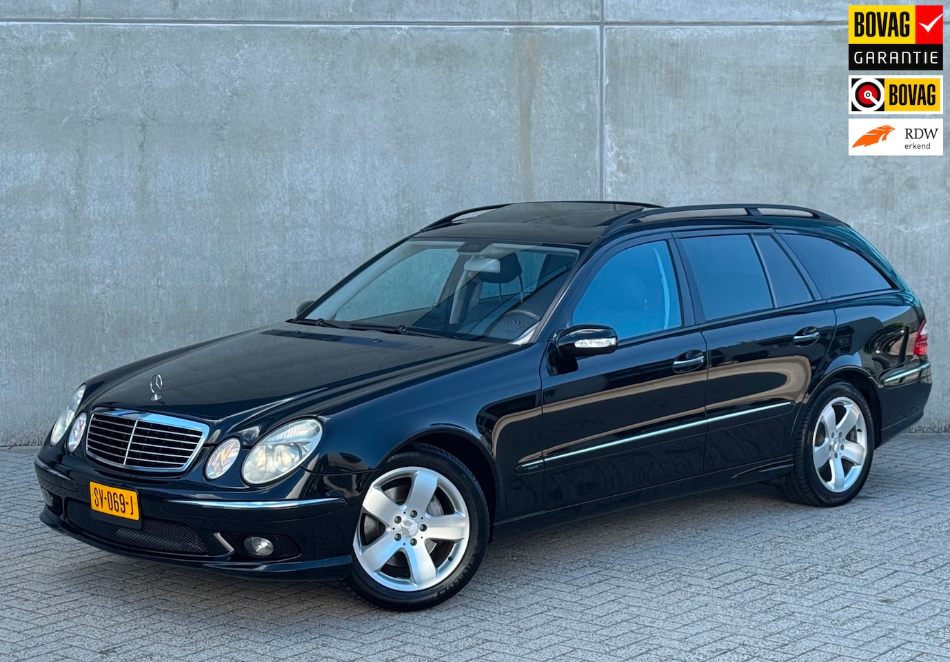 Mercedes-Benz E-klasse - 500 Avantgarde 2004 Zwart VOL OPTIE - AutoWereld.nl