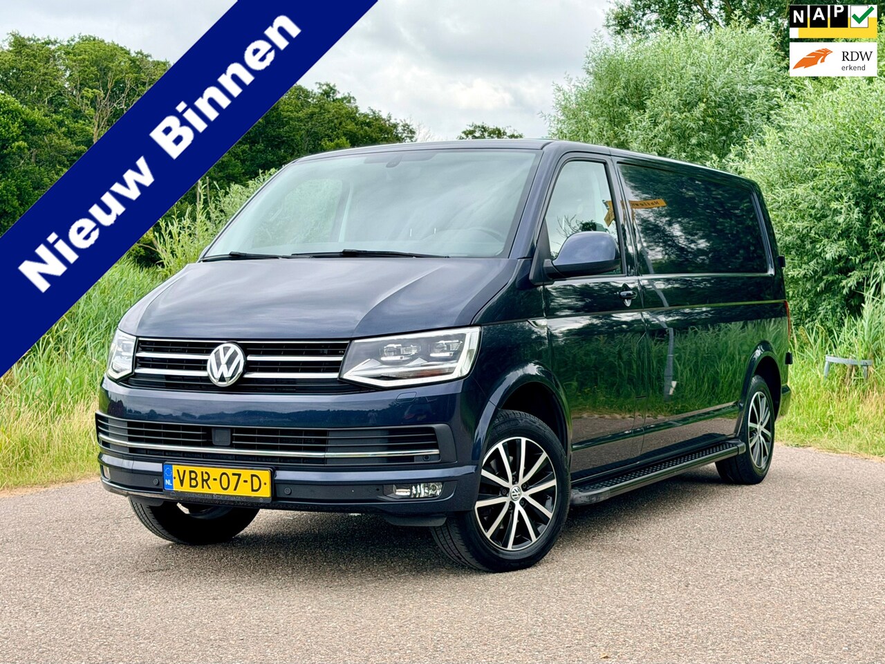 Volkswagen Transporter - 2.0 TDI L2H1 DC Comfortline Plus Automaat Trekhaak Navi Airco Raamspiraal Soft Close NAP N - AutoWereld.nl
