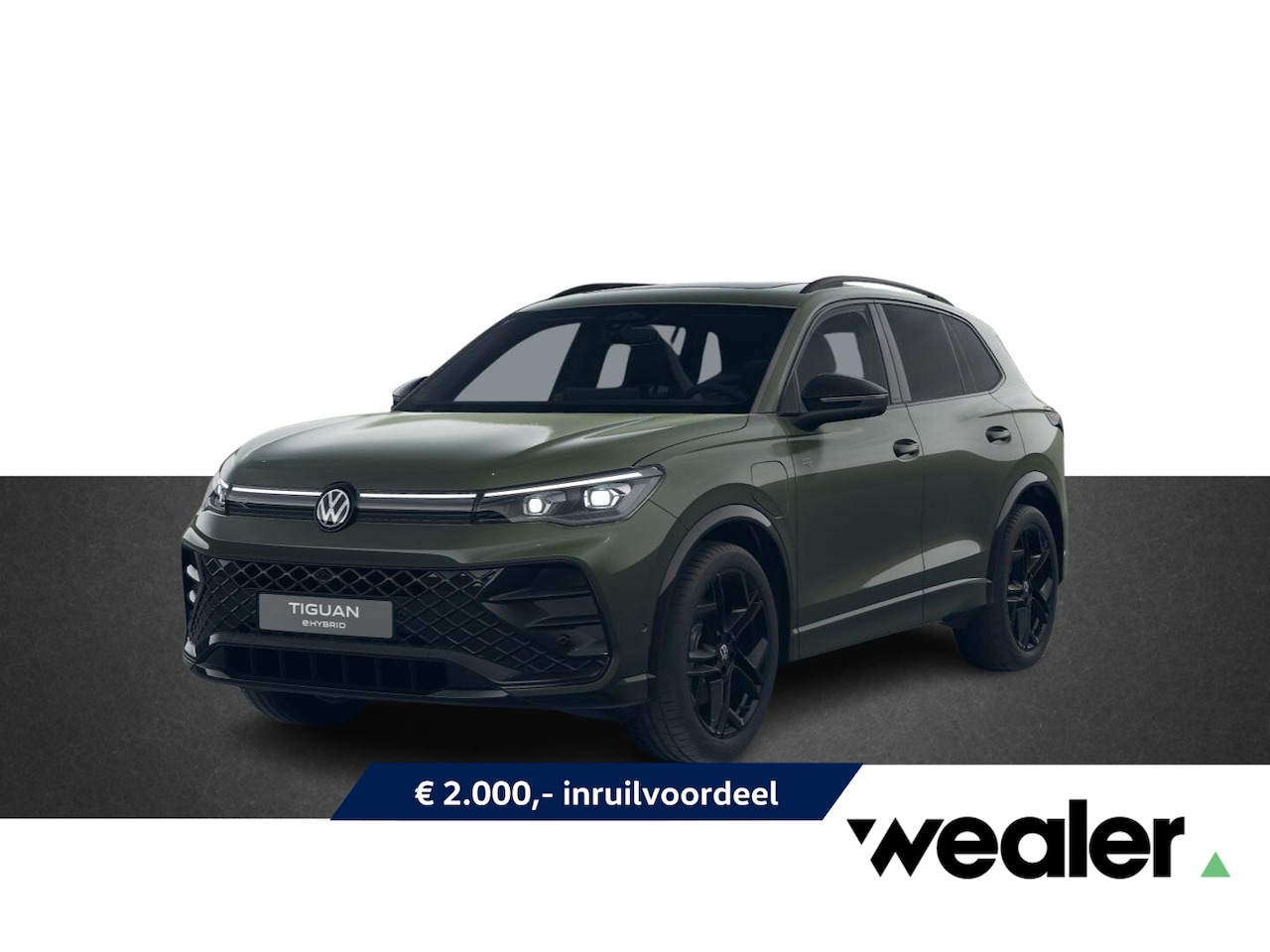 Volkswagen Tiguan - R-Line Edition 1.5 eHybrid 150 kW / 204 PK DSG | Black Style | Panoramadak | Trekhaak wegk - AutoWereld.nl