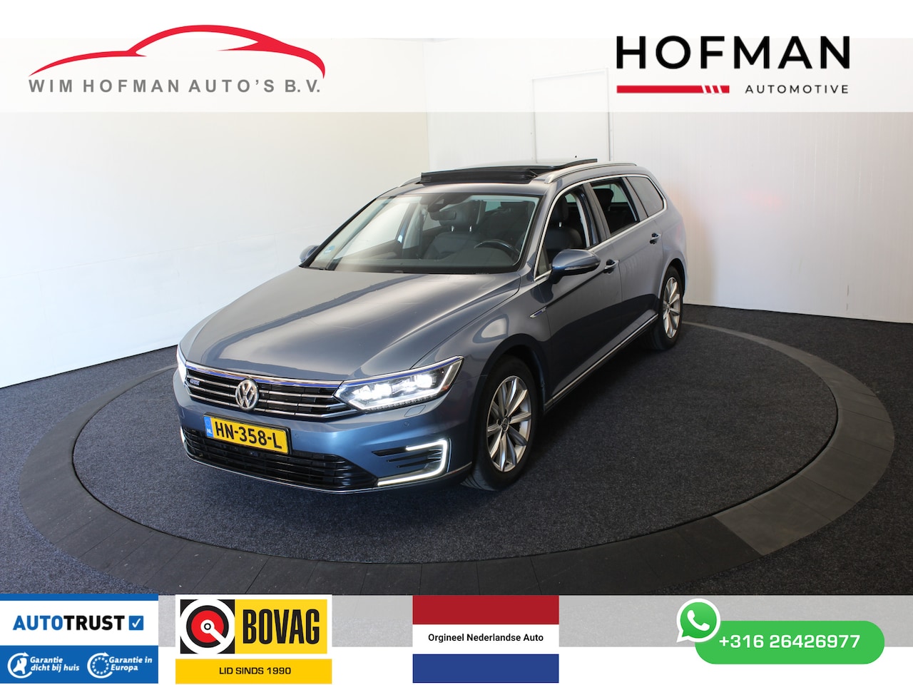 Volkswagen Passat Variant - GTE Highl el trekh Pano Leer Virtual Camera Dodeh det Dealer onderhouden rvs deukje - AutoWereld.nl