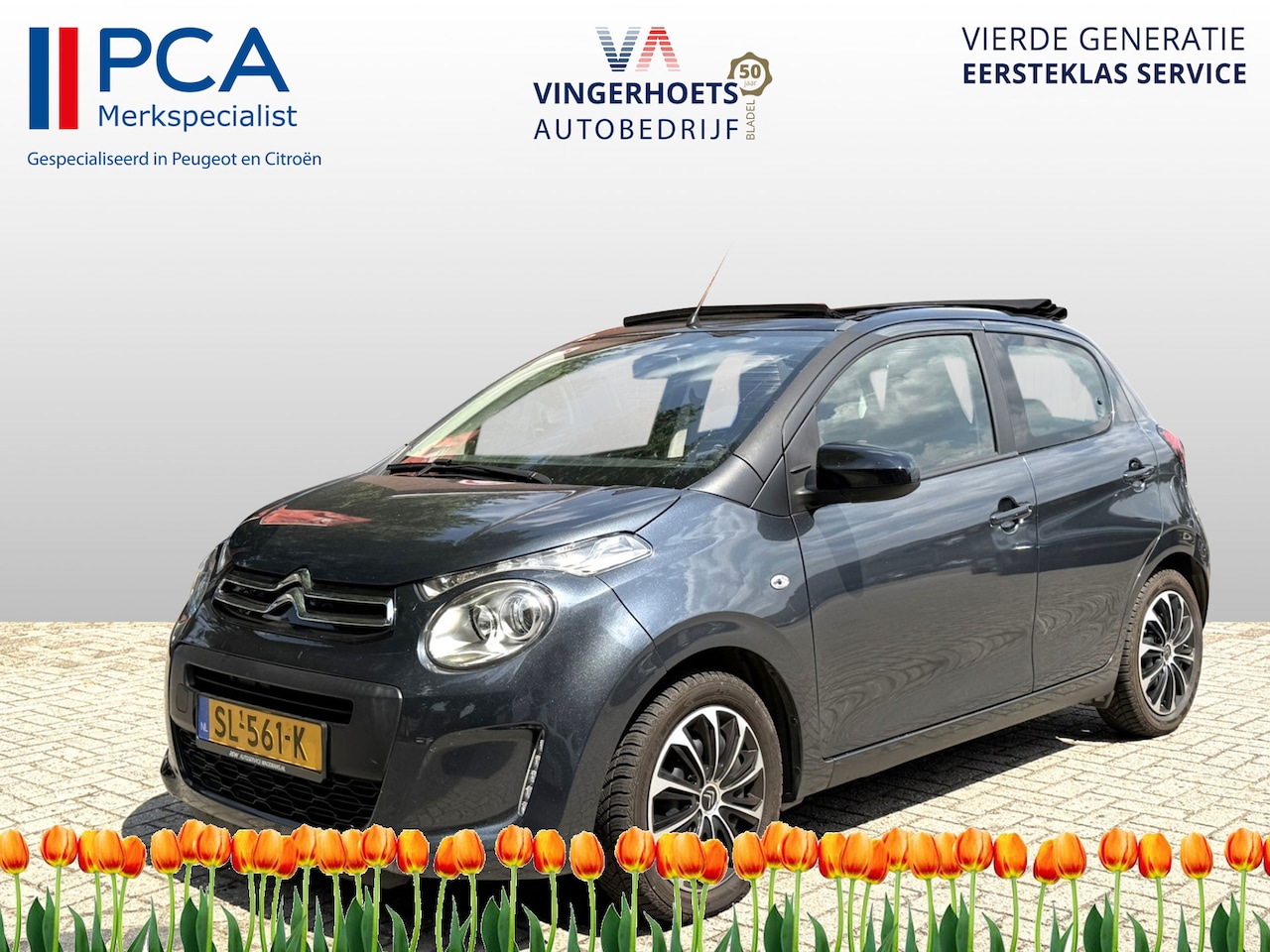 Citroën C1 - 1.0 e-VTi Airscape Feel Top Cabrio Dak * Navigatie * Airco * Top - Dak * 5-Deurs * Super Z - AutoWereld.nl