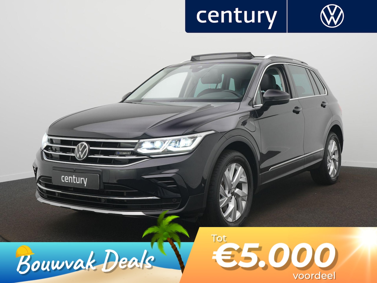 Volkswagen Tiguan - 1.4 TSI eHybrid Elegance Automaat - Panoramisch schuif-kanteldak - Leer - 360 camera - Nav - AutoWereld.nl
