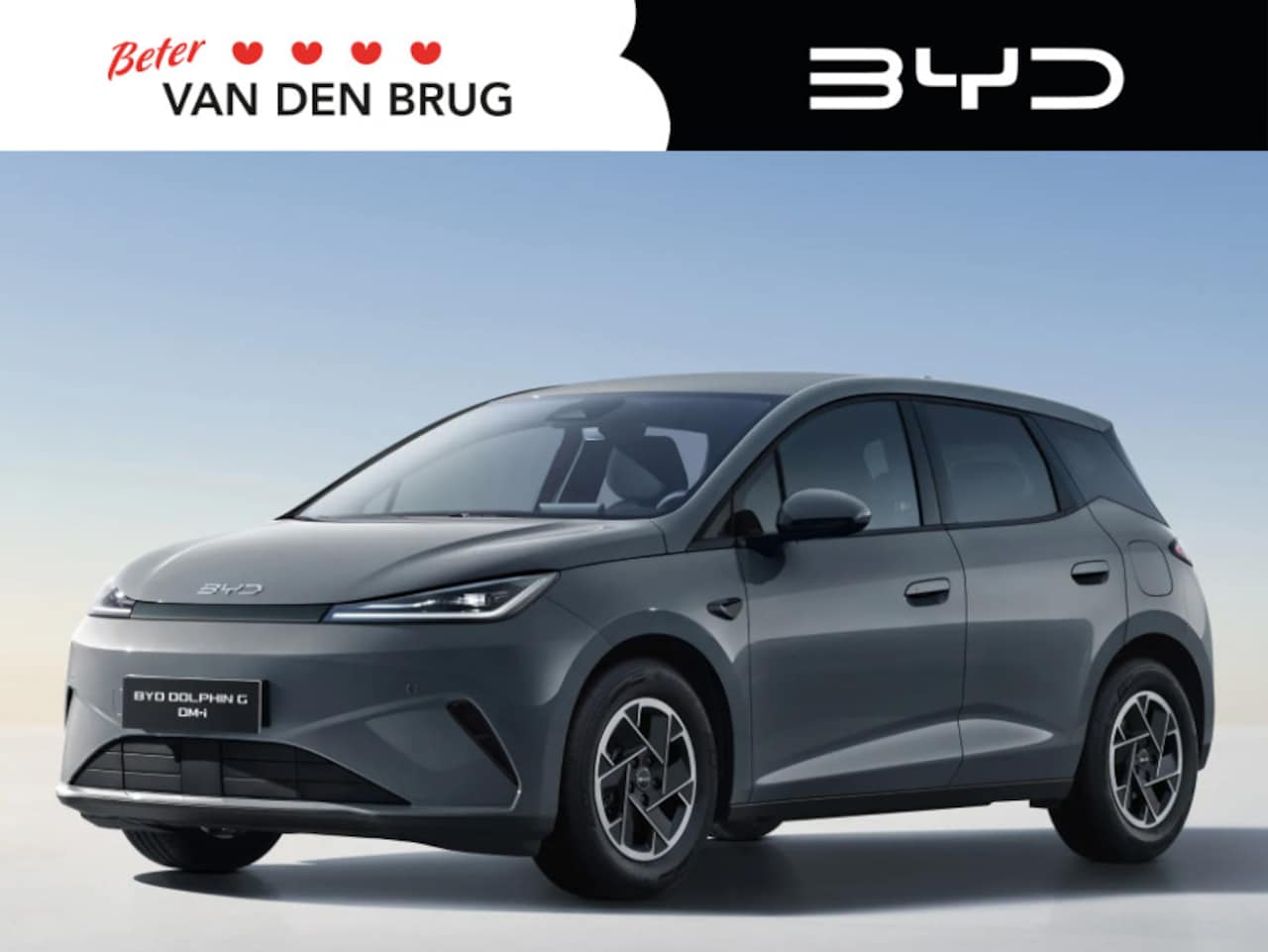 BYD Dolphin - G 1.5L DM-i Boost | 105km Elektrisch actieradius | Time Grey | Camera | Stoel en Stuurverw - AutoWereld.nl