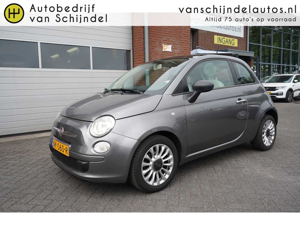 Fiat 500 - 1.2 LOUNGE LUXE KEURIGE NETTE STAAT PANORAMADAK AIRCO BLUETOOTH LMV ELECTR.RAMEN-SPIEGELS - AutoWereld.nl
