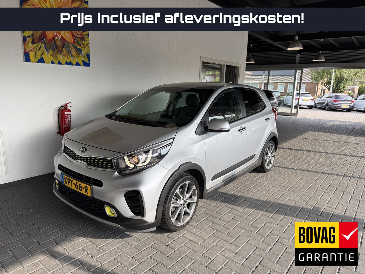 Kia Picanto - 1.2 X-Line / Sparkling Silver / Navi / Apple Car Play / Leder / electr. spiegels en ramen - AutoWereld.nl