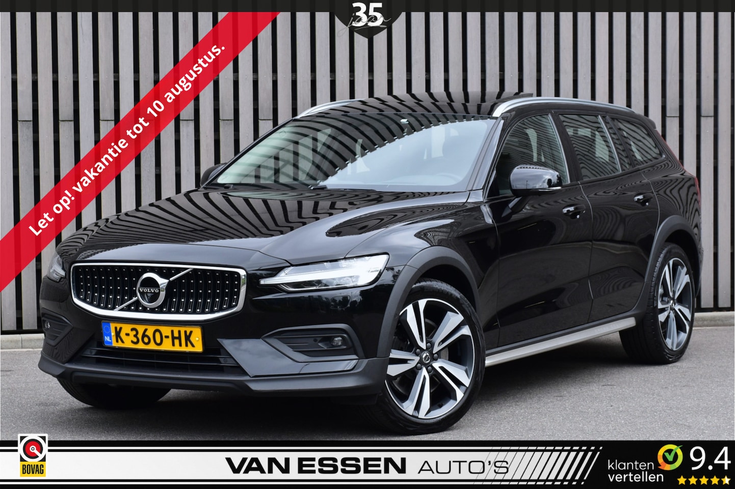 Volvo V60 Cross Country - 2.0 B5 AWD Ultimate Pano 360-Camera Trekhaak B&W Stoelverw./Ventilatie NL-AUTO 1e Eig! - AutoWereld.nl