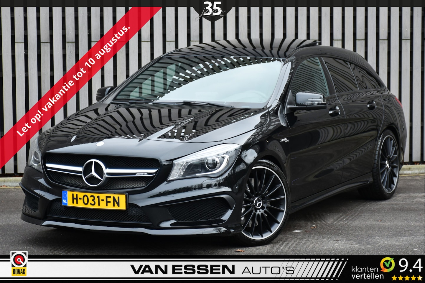 Mercedes-Benz CLA-klasse Shooting Brake - AMG 45 4MATIC OrangeArt Edition Pano Navi Leder Memory H&K Camera Nette Auto! - AutoWereld.nl