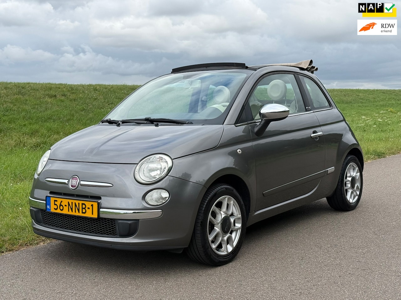 Fiat 500 C - 1.2 | Cabrio | Carplay | Airco | NAP | PDC - AutoWereld.nl