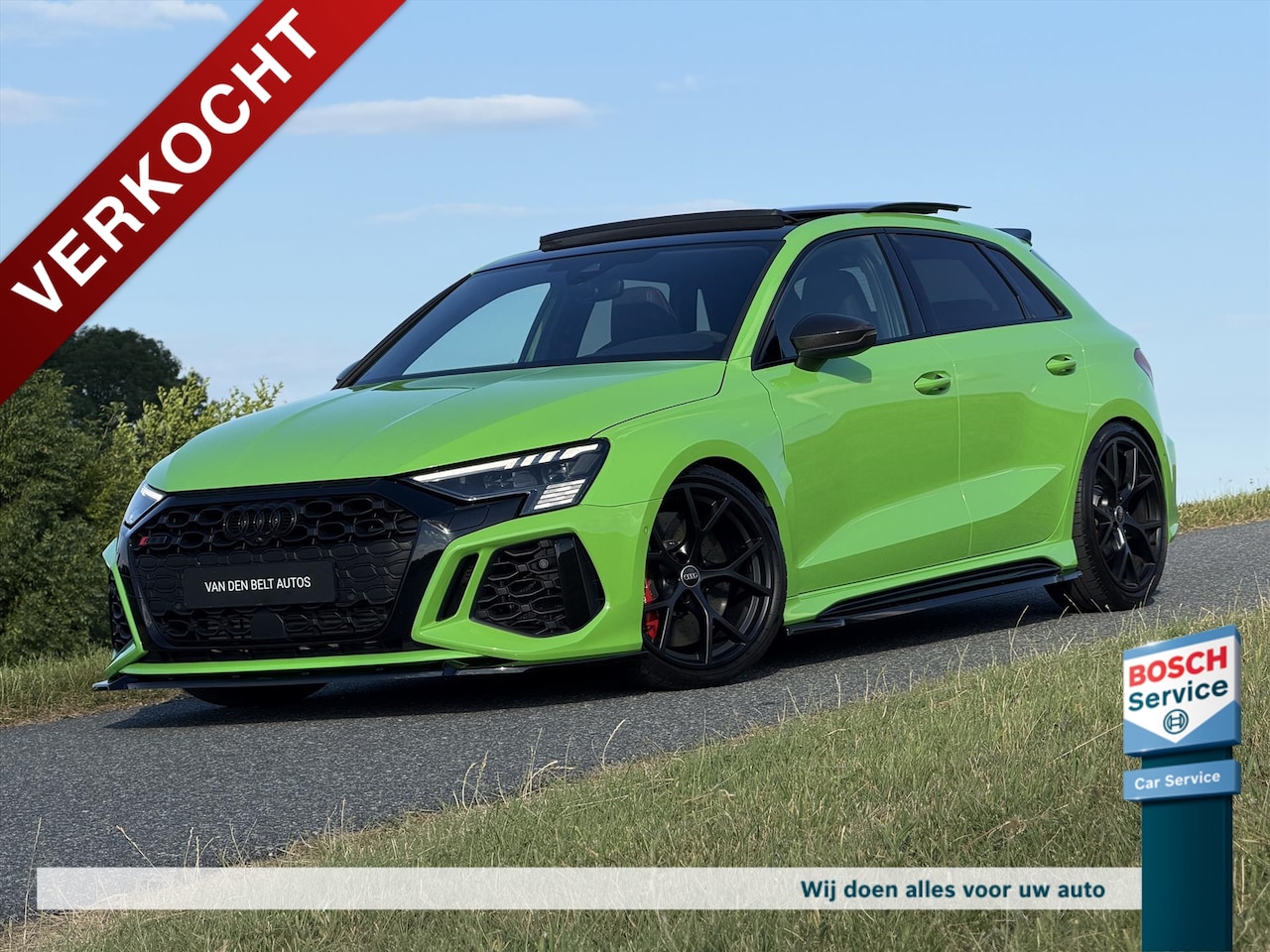 Audi RS3 - 2.5 TFSI 400PK Quattro / Hulk / Pano / Keramisch / B&O / Full Maxton / Schaalstoelen / Mem - AutoWereld.nl
