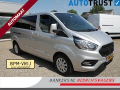 Ford Transit Custom - 2.0 TDCI 170PK L2 Limited Dubbel cabine Automaat Airco 2 x Schuifdeur