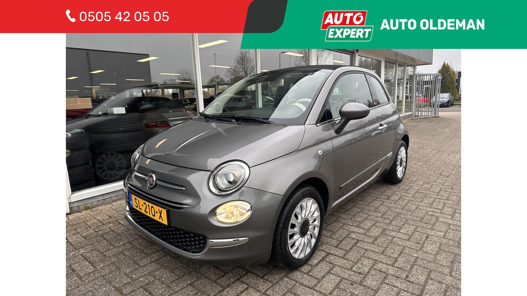 Fiat 500 C - 0.9 TwinAir Turbo Lounge NAVI,CRUISE,LICHTMETAAL - AutoWereld.nl