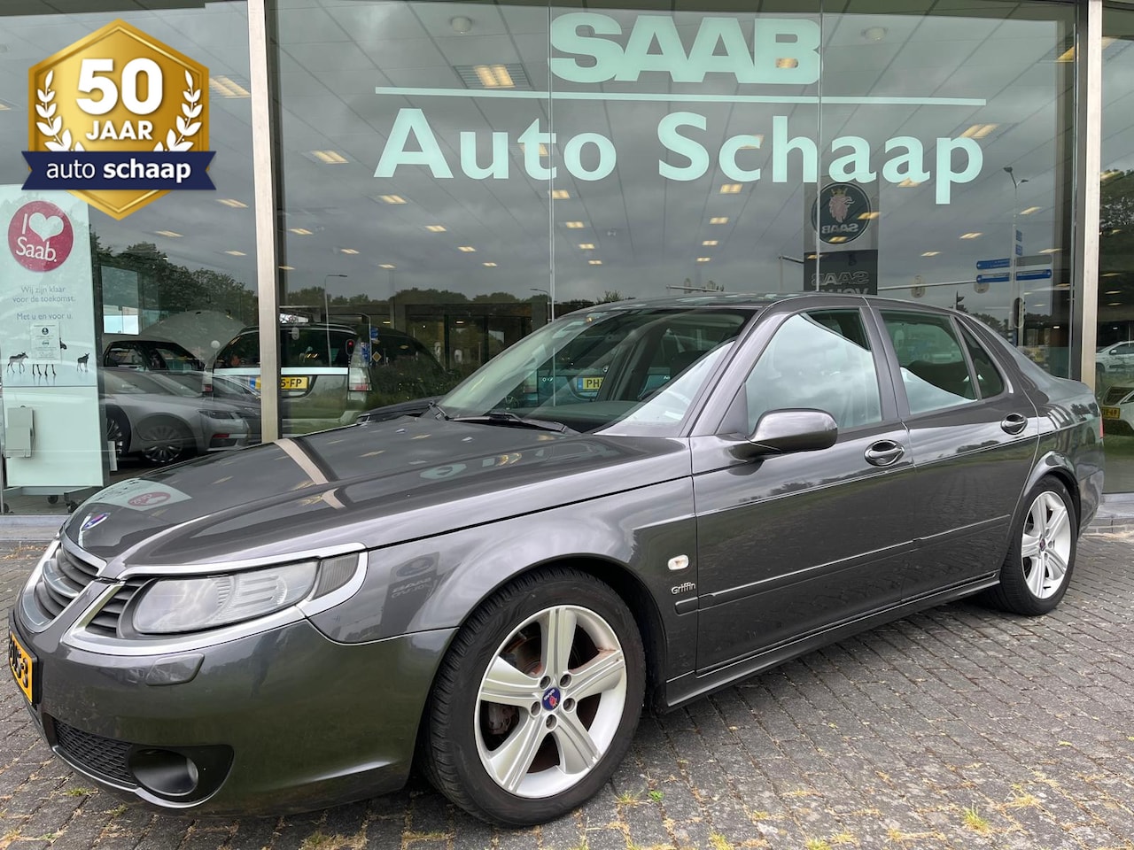 Saab 9-5 - 2.0t Griffin Sedan Automaat | Rijklaar incl garantie | Hirsch 210 pk Sportstoelen Trekhaak - AutoWereld.nl