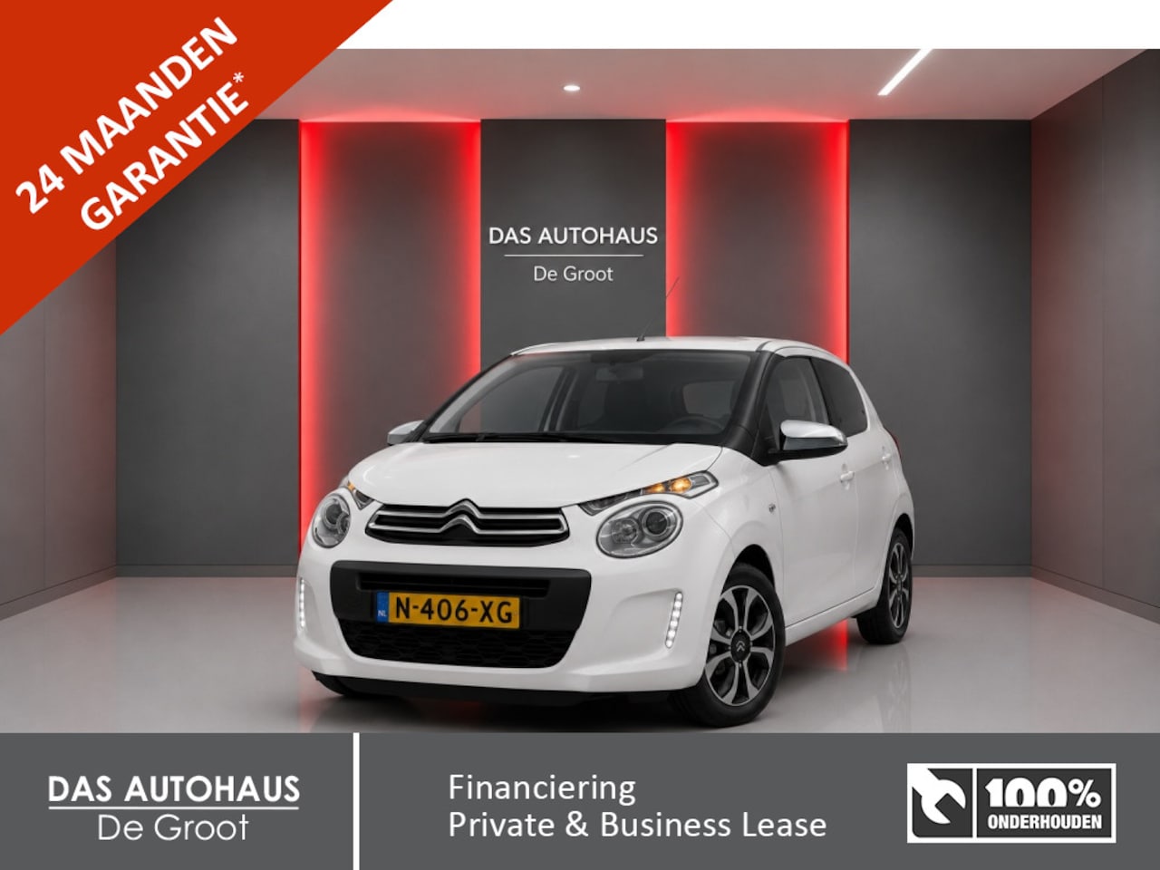 Citroën C1 - 1.0 VTi 72pk Feel | Cruise | Climate | Camera | Privacy Glass - AutoWereld.nl