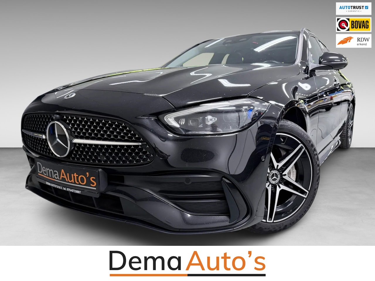Mercedes-Benz C-klasse Estate - 300 e AMG Line PANO/BURMESTER/H-UP/DAB/360CAM/STOEL-M+KOELING/SFEERVERL/V-COCKPIT/// - AutoWereld.nl