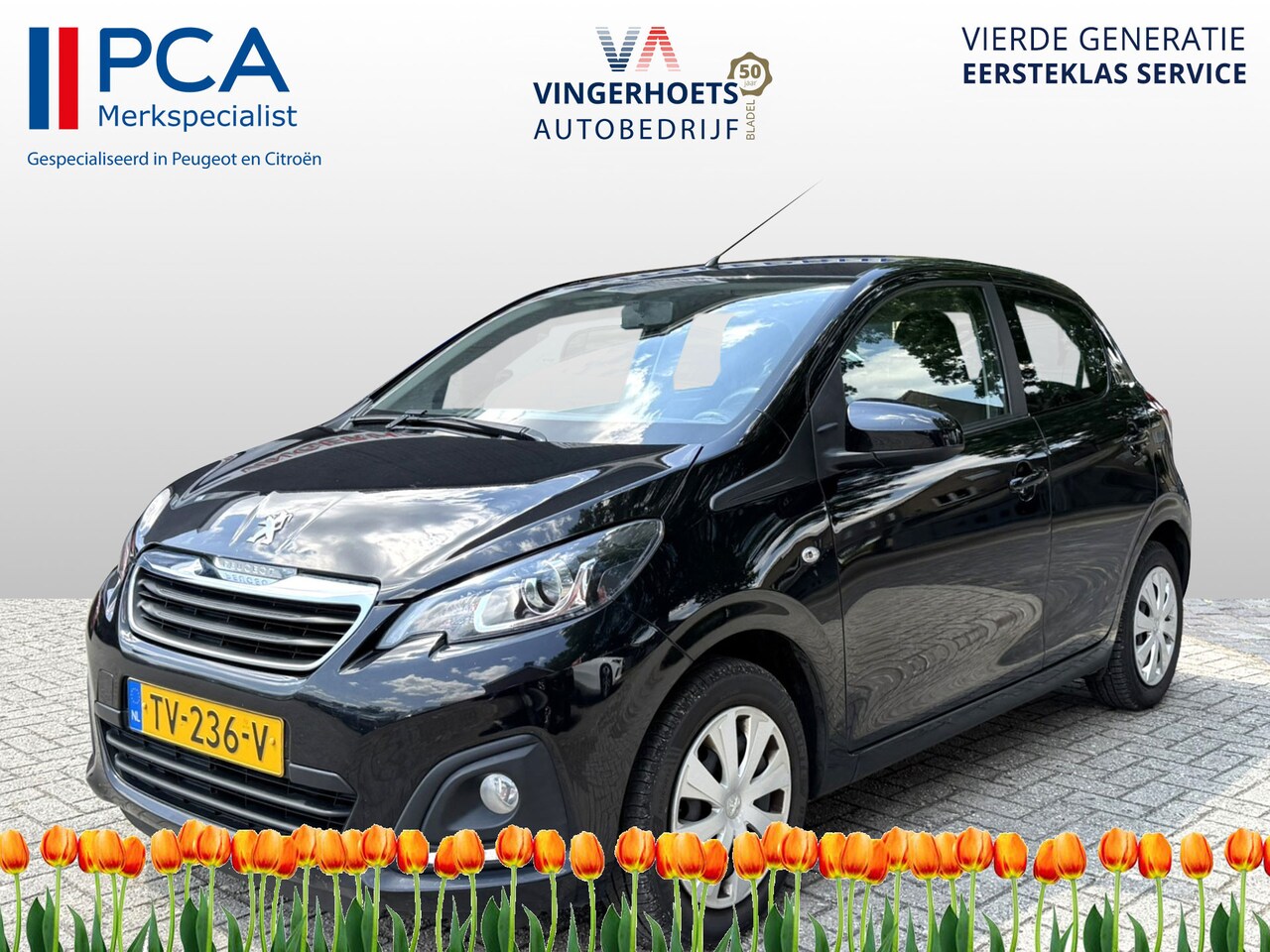 Peugeot 108 - 1.0 e-VTi Active * Zwart * Airco * BleuTooth * 5-Deurs * Benzine * 24 Euro wegenbelasting - AutoWereld.nl