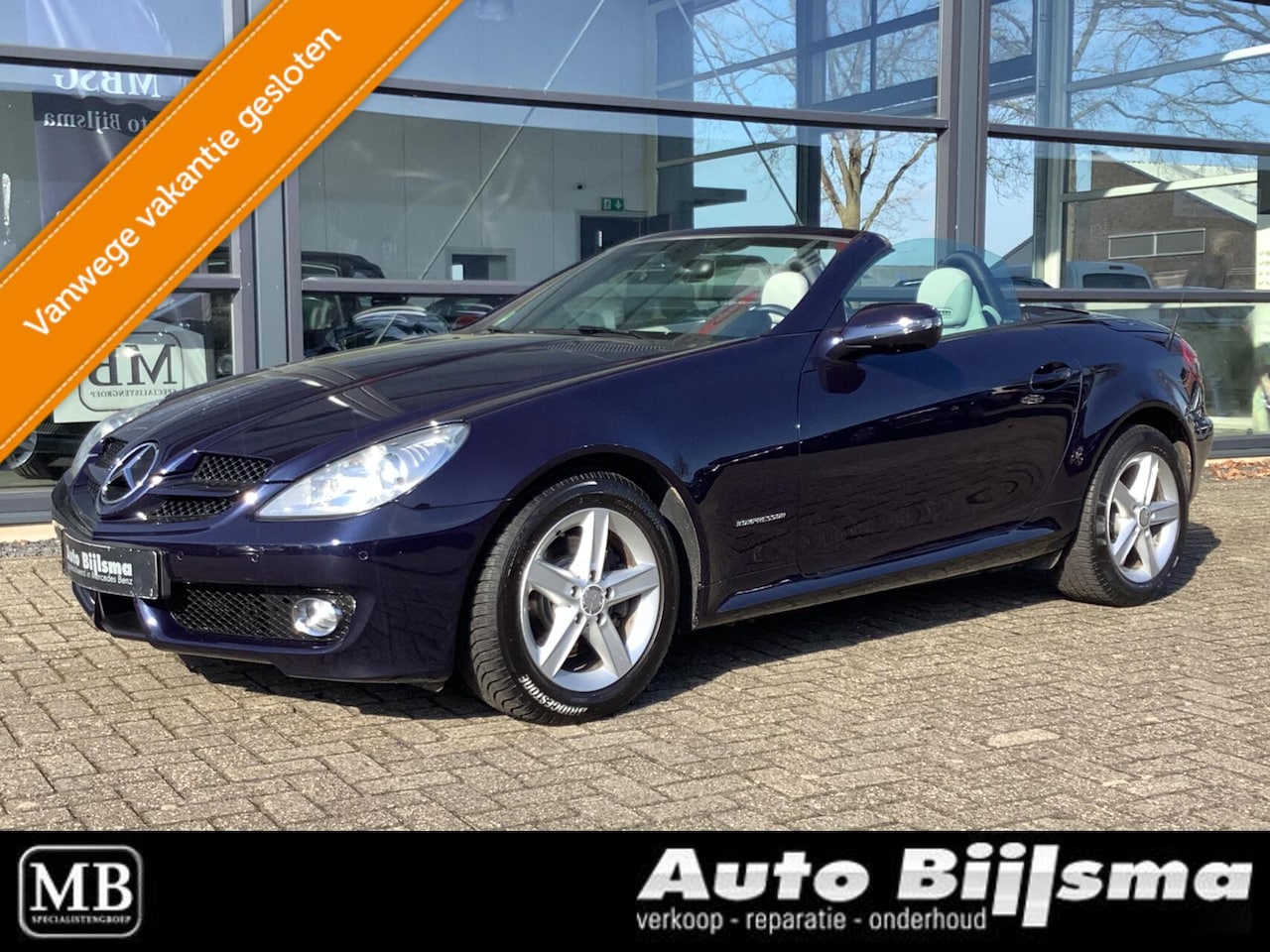 Mercedes-Benz SLK-klasse - 200 K. Nekverwarming, navi, stoelverwarming, face lift - AutoWereld.nl