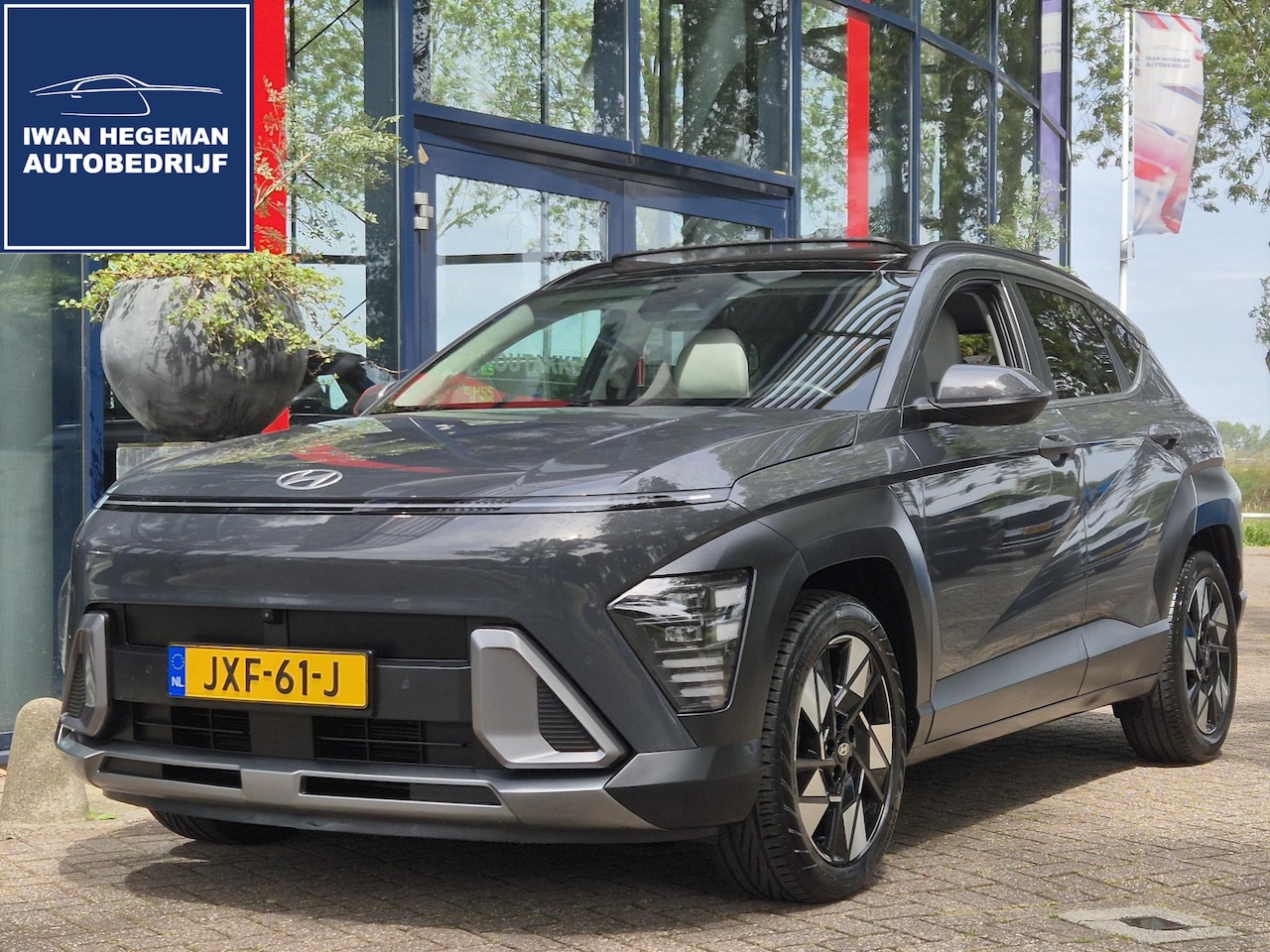 Hyundai Kona - 1.6 GDI HEV Premium Sky | Panoramadak | Navigatie | Leer | Cruise Control Licht metalen ve - AutoWereld.nl