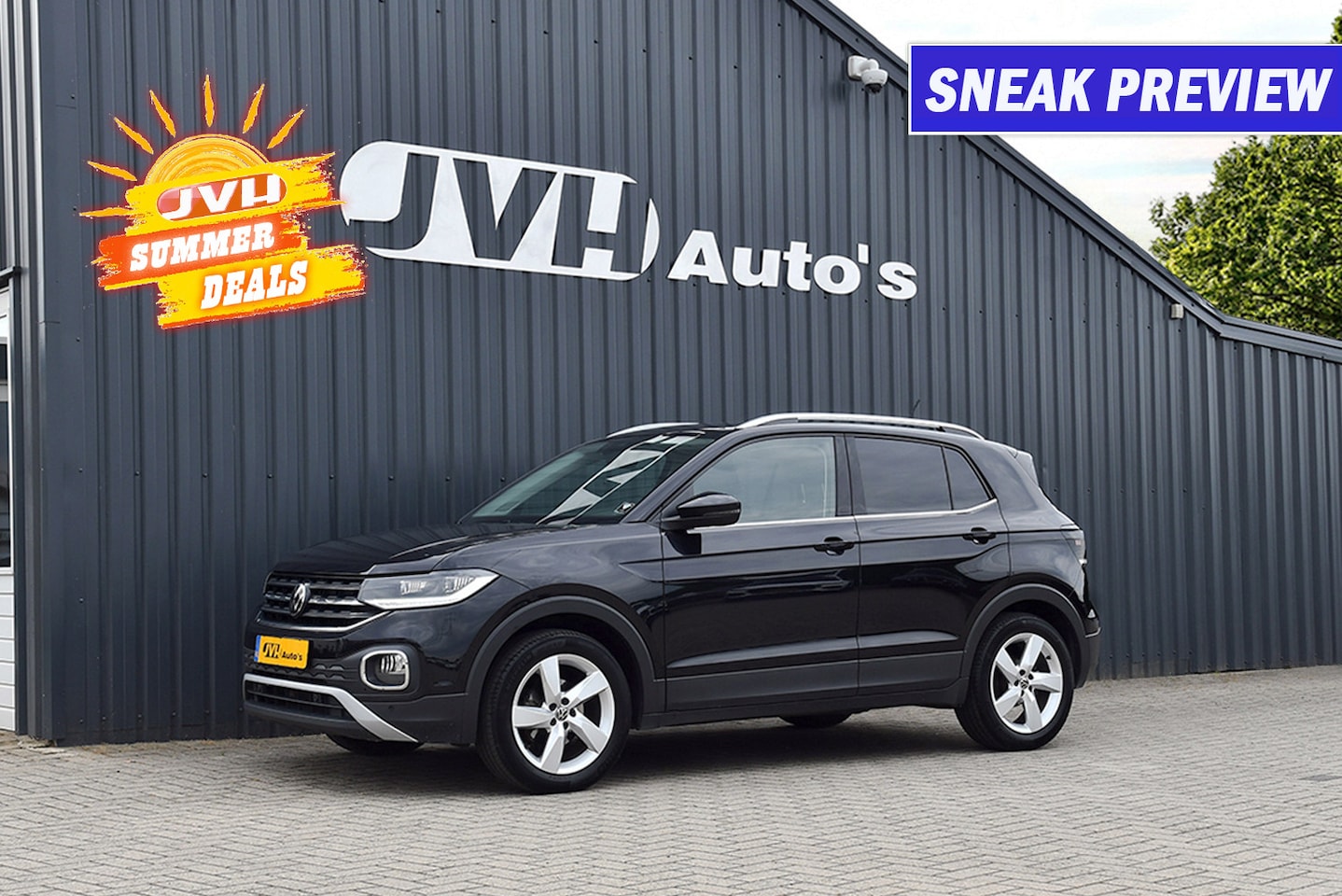 Volkswagen T-Cross - 1.0 TSi AUT/DSG Sport Style 11-2022 | 1/2Leder | Full-LED | PrG | TH - AutoWereld.nl