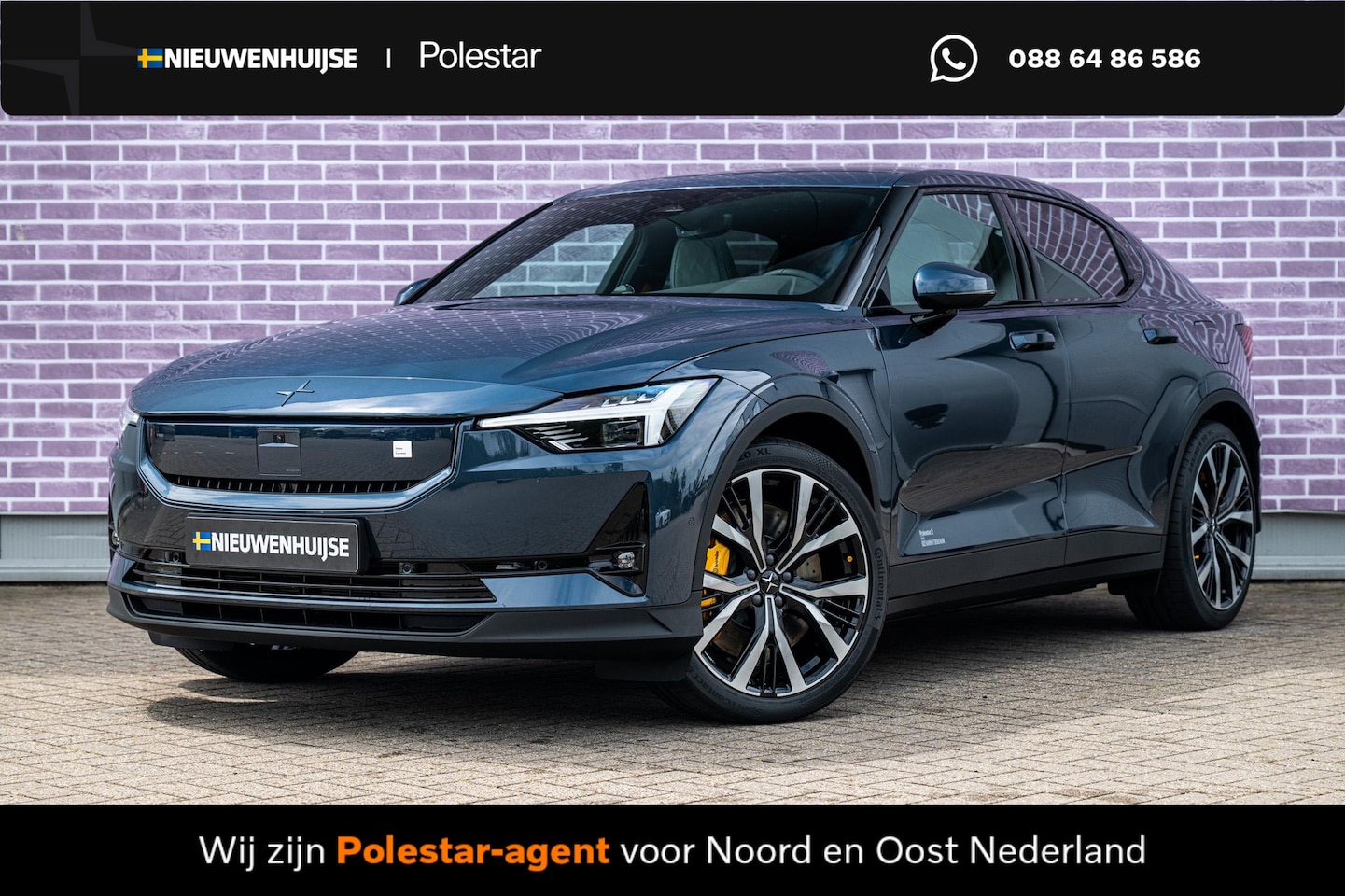 Polestar 2 - Long Range Dual Motor Performance Prime 82 kWh | Bowers & Wilkins | Zinc Nappa Leder | Pix - AutoWereld.nl